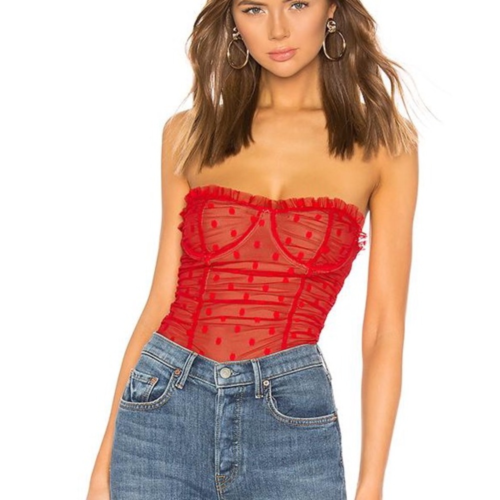 Majorelle Wyn Polka Dot Bodysuit